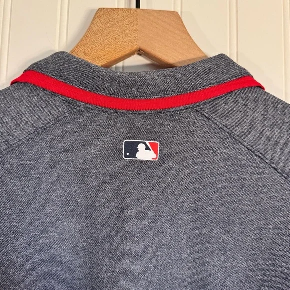 Nike Dri-fit Minnesota Twins MLB Heathered Blue Polo Shirt Mens Size Medium - Picture 5 of 11